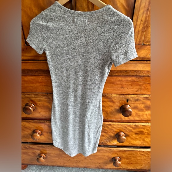Golden by TNA bodycon vneck grey dress size xxs - Picture 3 of 5